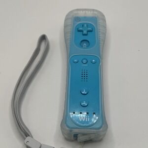 Nintendo Wii MotionPlus Remote Blue RVL-036 Controller OEM Official W/ Sleeve